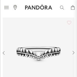 Pandora Wheat Grains Wishbone Ring